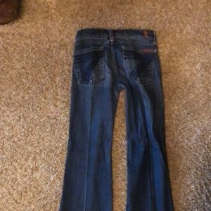 Seven for all mankind dojo flare 24 waist and 28.5 inseam